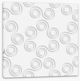 White on White Stretched Canvas 62247568