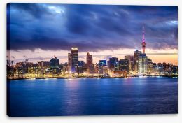 Auckland skyline at dusk Stretched Canvas 62259480