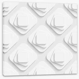 White on White Stretched Canvas 62287491