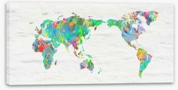 Hands of the world Stretched Canvas 62444100