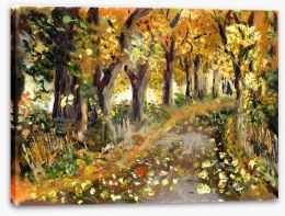 The Autumn path Stretched Canvas 62474539