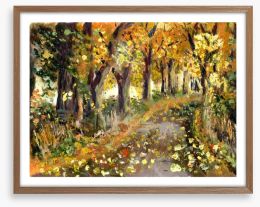 The Autumn path Framed Art Print 62474539