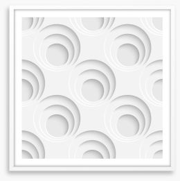 White on White Framed Art Print 62513531