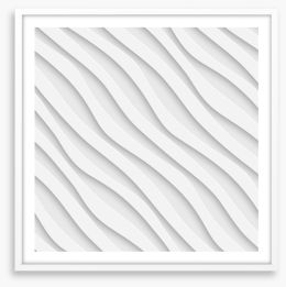White on White Framed Art Print 62513823