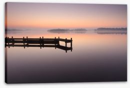 Tranquil dawn jetty Stretched Canvas 62523970