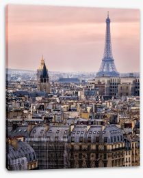The rooftops of Paris Stretched Canvas 62561030