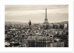 The rooftops of Paris Art Print 62561428