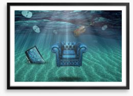 Deep sea drama Framed Art Print 62665914