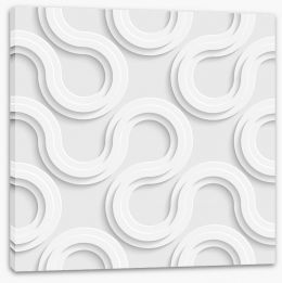White on White Stretched Canvas 62714735