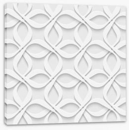 White on White Stretched Canvas 62763290