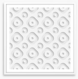 White on White Framed Art Print 62763292