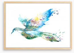 The flight of Spring Framed Art Print 62827881