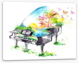 The sounds of summer Stretched Canvas 62827964