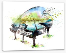 The sounds of spring Stretched Canvas 62827976