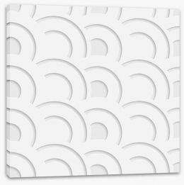 White on White Stretched Canvas 62840490