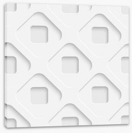 White on White Stretched Canvas 62840493