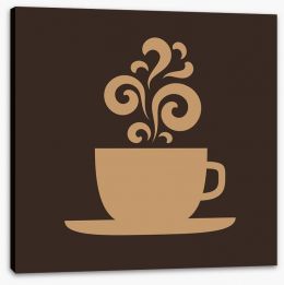 The beauty of coffee Stretched Canvas 62906447