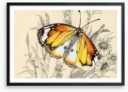 Vintage butterfly Framed Art Print 62965501