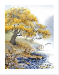 Old tree by the river Art Print 62982833