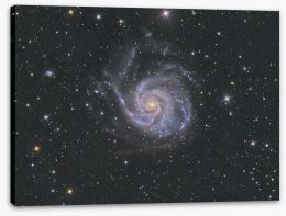 M101 pinwheel galaxy Stretched Canvas 63050344