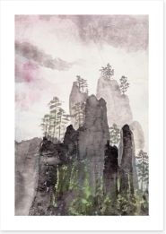 Of mountain and cloud Art Print 63081578