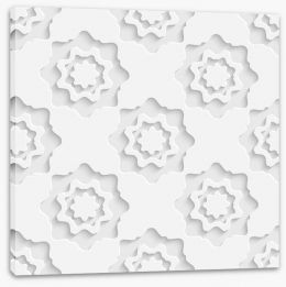 White on White Stretched Canvas 63125281
