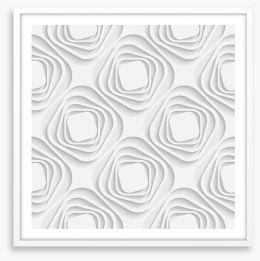 White on White Framed Art Print 63125282