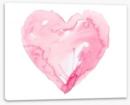 Watercolour heart Stretched Canvas 63154708