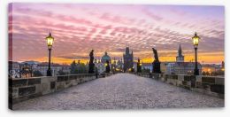 Charles Bridge sunrise Stretched Canvas 63168342