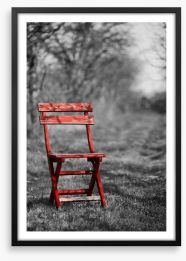Red chair Framed Art Print 63184763