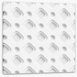 White on White Stretched Canvas 63188521