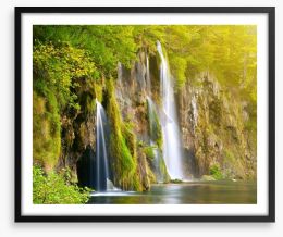 Waterfalls Framed Art Print 63209828