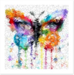 Geometric butterfly Art Print 63233751