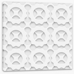 White on White Stretched Canvas 63234790