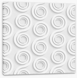 White on White Stretched Canvas 63234798