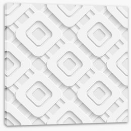 White on White Stretched Canvas 63234801