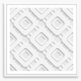 White on White Framed Art Print 63234801