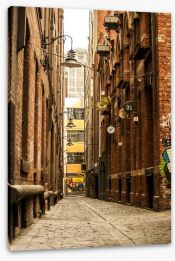 Cobbled lanes of Melbourne Stretched Canvas 63274041