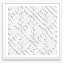 White on White Framed Art Print 63309323