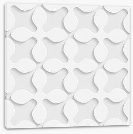 White on White Stretched Canvas 63309326