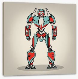 Rockets and Robots Stretched Canvas 63332433