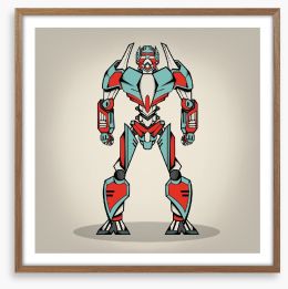 Transformer bot Framed Art Print 63332433