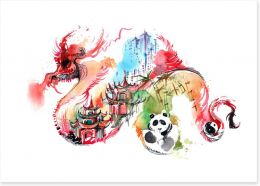 Chinese dragon Art Print 63336667