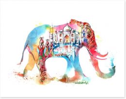 Indian elephant Art Print 63336891