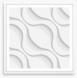 White on White Framed Art Print 63349517