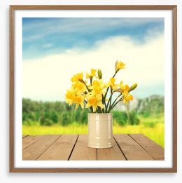 Yellow daffodils Framed Art Print 63366913