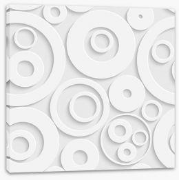 White on White Stretched Canvas 63402986