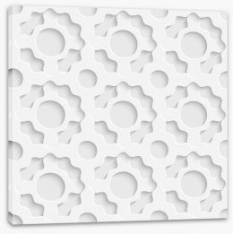 White on White Stretched Canvas 63402993