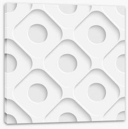 White on White Stretched Canvas 63402995