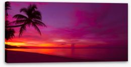 Tropical sunset panorama Stretched Canvas 63423138